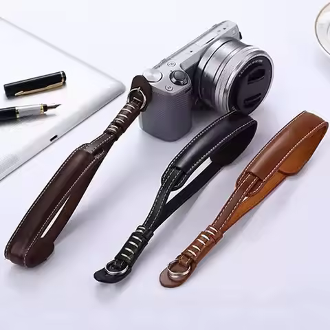 Leather Camera Wrist Strap For Fuji Sony Canon X-T20 X30 X20 X100