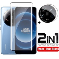 2 IN 1 Screen Protector For Xiaomi 14 Ultra 5G 14Ultra 14Pro Mi14 Xiomi14 9H Full Cover Tempered Gla