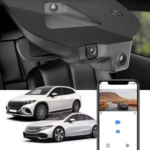 Dash Camera for Mercedes-Benz EQS Sedan and SUV 2023 2024 2025, FITCAMX 4K UHD Integrated Black Box