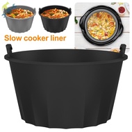 Silicone Slow Cooker Liner for 6-8QT Pot Reusable Slow Cooker Insert Liner Leakproof Heat Resistant 