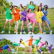 [Ready Stock Goods Same Day Delivery] Party Team Short-Sleeved T-Shirt Sisters Women's Tops