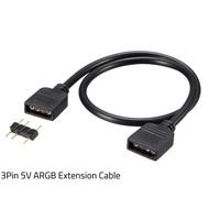 5V/3pin AURA ARGB RGB Extension Cable Motherboard RGB Splitter Extension Cable Hub Connectors 12v LE