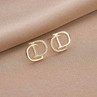 ต่างหูตัวอักษรทอง 18K ต่างหูห้อย ต่างหูห่วง ต่างหูตกแต่ง ต่างหูสำหรับผู้หญิง อุตสาหกรรม Outlet ต่างห