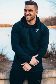 Gymshark Critical Sports Sweater Men's Long Sleeve Pullover Coat Fitness Running Hooded Training Top