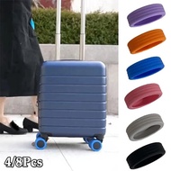 4/8Pcs Silicone Wheels Protector For Luggage Reduce Noise Travel Luggage Suitcase Wheels Cover Casto