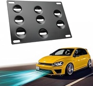 (A) GS Front Bumper Tow Hook License Plate Mount Bracket Holder Relocator Mounting Kit for VW Jetta 