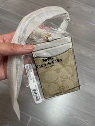 公司拍卡 Coach Lanyard 掛頸證件套 可拆式卡套 八達通套