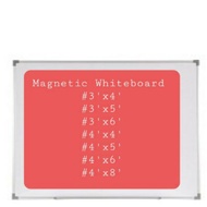 Magnetic Whiteboard 3'x4',3'x5',3'x6',4'x4',4'x5',4'x6',4'x8'