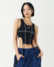 NERDY - Áo croptop nữ sát nách Cut Out PNEU24SL03-01