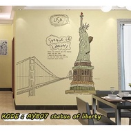 Evanurita Wall Sticker liberty uk.60x90cm ay807