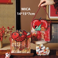 CNY 2026 Jam Bag CNY Christmas Cake Bag, HARD MICA 4*15*7cm, Gift Bag CNY