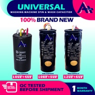 4uf+9uf / 4uf+10uf / 4uf+12uf / 5uf+10uf 2 IN 1 Washing Machine Spin & Wash Capacitor 5uf+15uf 6uf+1