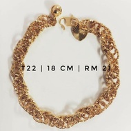 (Bracelet) 24K Gold Plated T22