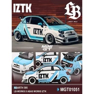 MINIGT 1/64 1051 Abarth 595 LBWK Absa IZTK Diecast car Car Model Simulation Alloy Diecast Car Childr