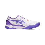 ASICS Gel Resolution 9 Women's Low Cut Durable and Breathable Tennis Shoes in White Purple R8JN QP5H