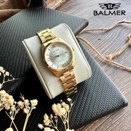 [Original] Balmer 8147L GP-1 Sapphire Women Watch with Silver dial Gold Stainless Steel