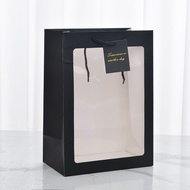 Paper Bag Mika Warna Putih Pink Polos Hampers Bouquet Flower Goodie Bag Mika 105