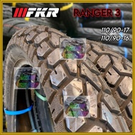 110/90-17 110/90-16 FKR RANGER 3 Tubeless Tyre Tayar