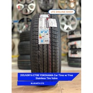 205/65R16 E70B YOKOHAMA BLUEARTH E70  Car Tires w/ Free Stainless Tire Valve
