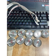 Red Led Elevator Round Push Button. Hole 37mm