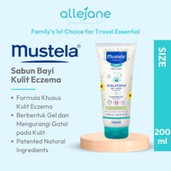 Mustela Baby Body Wash Stelatopia Emollient Cleansing Gel Skin Atopic-Eczema 200ml