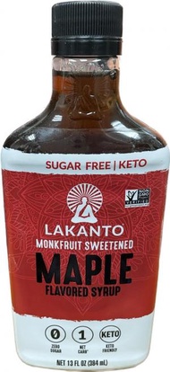 LAKANTO - 384mL 羅漢果楓糖味糖漿 楓葉味糖漿-體重管理/生酮飲食概念 適合生酮，平行進口13盎司