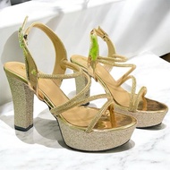 Moozashoes Heels 10 cm Glitter Keysa High Heels Wanita