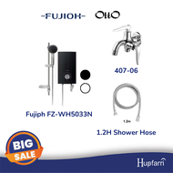 [Instant Heater + Two Way Tap] Fujioh FZ-WH5033N/D Instant Heater w/ Shower Set and OttO 407-06 Two Way Tap - By Hupfarri