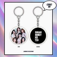 GANTUNGAN HOLOGRAM KEYCHAIN BABYMONSTER WE GO UP REVERSIBLE KEYCHAIN KPOP KEYCHAIN UNOFFICIAL AHYEON