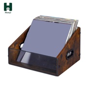 [Homyl] Vinyl Records Storage Holder Tabletop Portable Shelf for CD Files Albums