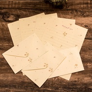 Vintage flower-style envelopes/postles for writing letters and postcards in classic style