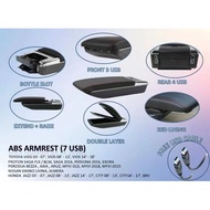 Perodua Myvi 2011-2017 ABS Armrest 7 USB Port