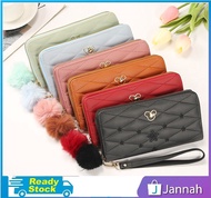 Jannah Star Beam Long Purse Lady Women's Multi-slot Zip Purse Woman Wallet Dompet Panjang Wanita 15W