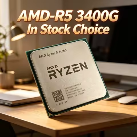Snappy Hot-Selling AMD Loose CPU Ryzen 5 3400G R5 3400G,Socket AM4,Quad-Core Eight-Thread 3.7GHz 65W