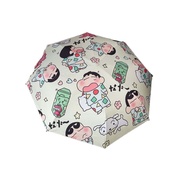 Cartoon Anime Crayon Shin Chan Umbrella Letter 8-Ribs Crayon Shin Chan Folding Sun Umbrella Fashion 