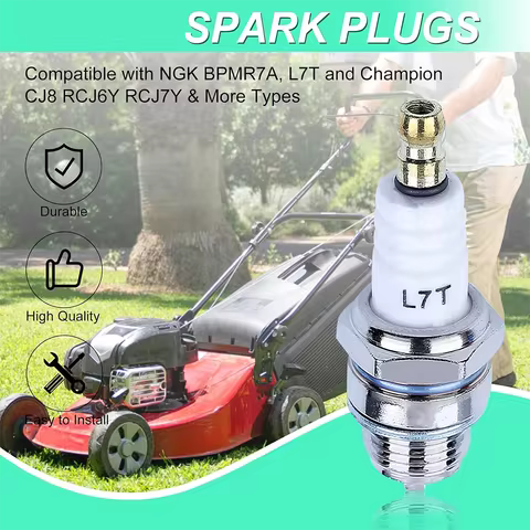 Spark Plug Replacement for NGK BPMR7A L7T For Champion CJ8 RCJ6Y RCJ7Y Fit for Stihl & Husqvarna Cha