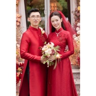 Midu cover ao dai, engagement ao dai, wedding ao dai, bridal ao dai, Munn ao dai