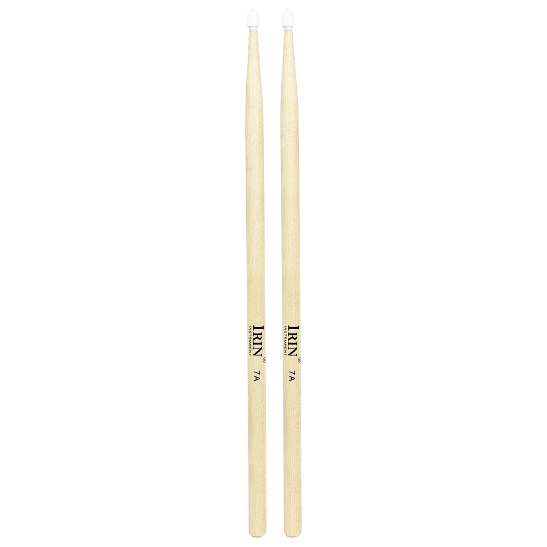 IRIN 5A/7A DrumSticks Maple Classic Waterdrop Tip Nylon Drumstick Sticks-Ideal for Beginners Stage
