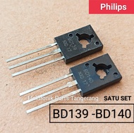 BD139 BD140 SATU SET BD 140 BD 139 NXP PHILIPS TRANSISTOR BD140 TRANSISTOR BD139 SET