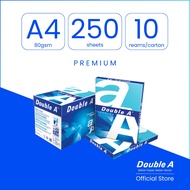 Kertas A4 Double A 80gsm 250 helai (1 kotak/10 pek)