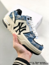 MLB Chunky Liner Low Top Sneakers Exclusive NY Yankees Collaboration รองเท้าพ่อ รองเท้าบาสเกตบอล รองเท้าเทรนนิ่ง รองเท้าวิ่งเทรล รองเท้าผ้าใบสีดำ