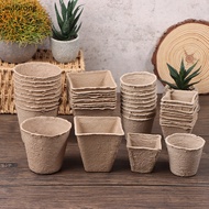 wallrong 10Pcs Biodegradable Plant Paper Pot Starters Nursery Cup Grow Bags For ling Home Gardening 