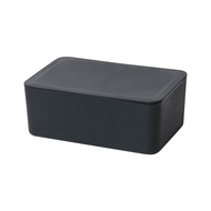 [特價]樂嫚妮 平面口罩盒/口罩收納盒/濕紙巾收納-(5色)黑色