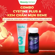 COMBO Cystine Plus & Beme Acne Cream - Improves Skin, Reduces Acne, Brightens Skin, Reduces Dark Spo