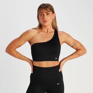 Tempo 節奏系列 女士羅紋無縫不對稱內衣 - 黑 - XL