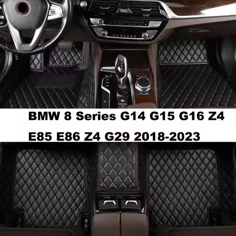 Custom Full Coverage Car Floor Mats for BMW 8 Series G14 G15 G16 Z4 E85 E86 Z4 G29 2018-2023 Car Acc