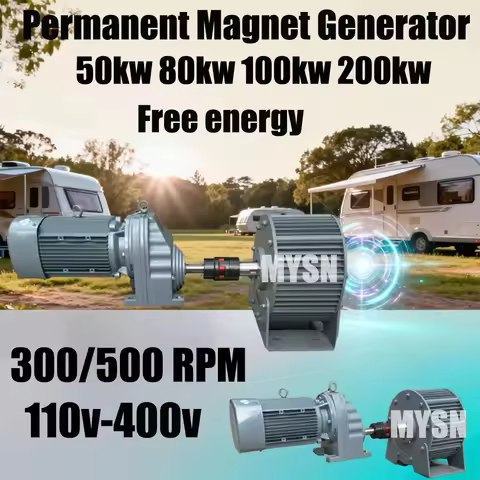 400V 220V Free Energy Generator 80KW 100KW Permanent Magnet Generator For Wind Turbin Irrigation Min