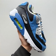 Nike Air Max 90 黑藍低幫男女同款 時尚百搭休閑跑步鞋 35-46碼