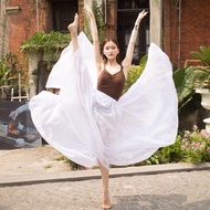 2 Layer Chiffon Dance Skirt 720 Degree Classical Dance Performance Skirt