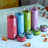 (TOS) 6 cup glass bottle 450ml water bottle/